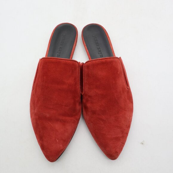 Jenni Kayne Mule Women's EU Size 38 Shoes Saddle Standard Burgundy Suede Flats - Picture 2 of 12
